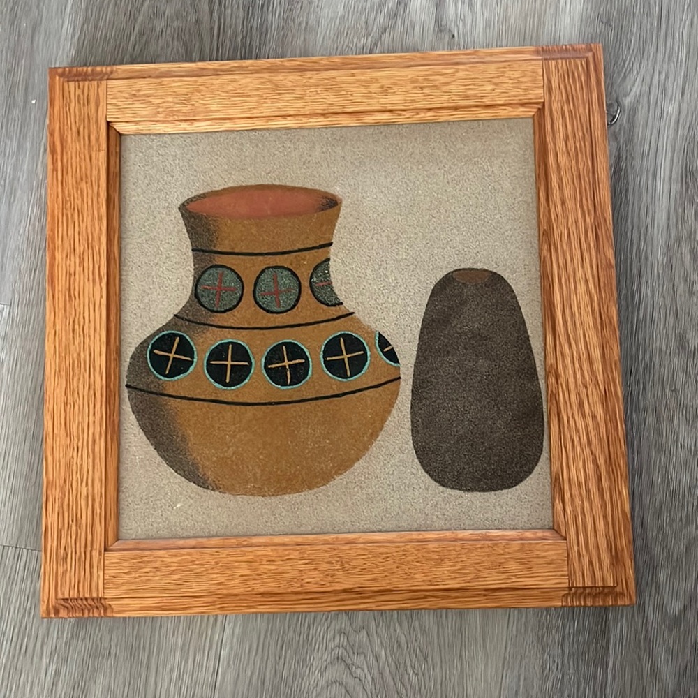 Vintage Sand art wall frame
